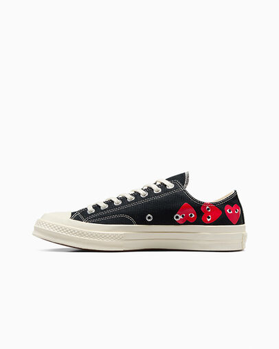 Zapatillas Converse Converse x PLAY Comme des Garçons Chuck 70 Multi Heart Hombre Negras Rojas Chile | C-18079539