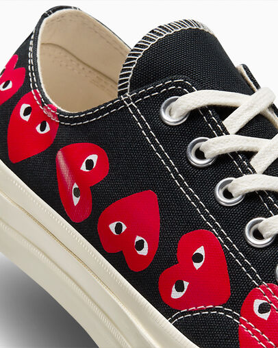 Zapatillas Converse Converse x PLAY Comme des Garçons Chuck 70 Multi Heart Hombre Negras Rojas Chile | C-18079539