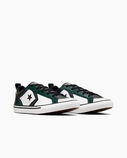 Zapatillas Converse Pro Blaze Niños Verde Negras Blancas Chile | C-91307259