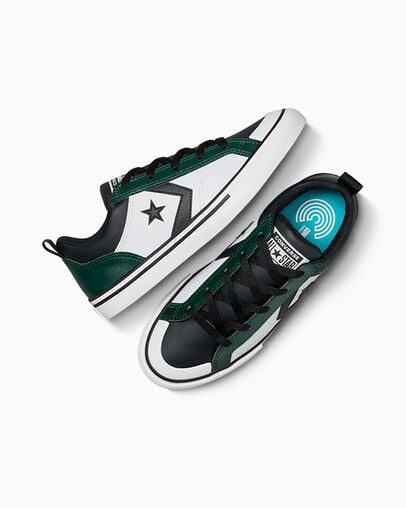 Zapatillas Converse Pro Blaze Niños Verde Negras Blancas Chile | C-91307259