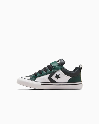 Zapatillas Converse Pro Blaze Niños Verde Negras Blancas Chile | C-18092739