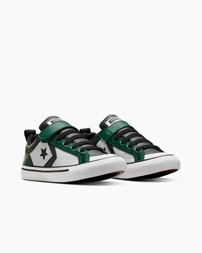 Zapatillas Converse Pro Blaze Niños Verde Negras Blancas Chile | C-18092739