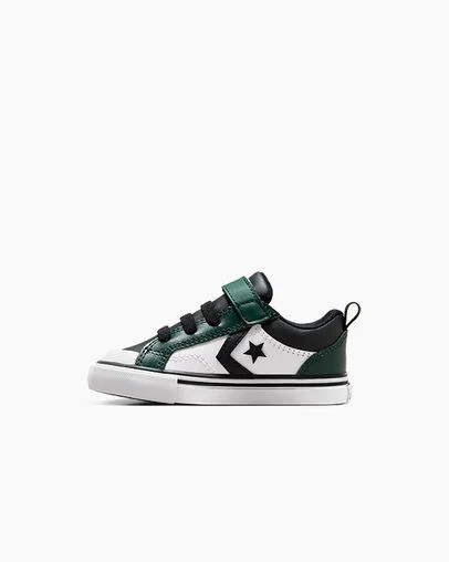 Zapatillas Converse Pro Blaze Niños Verde Negras Blancas Chile | C-58492019