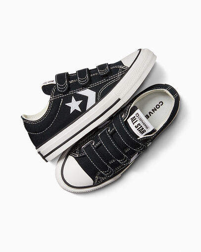 Zapatillas Converse Star Player 76 Niños Negras Blancas Chile | C-98361049