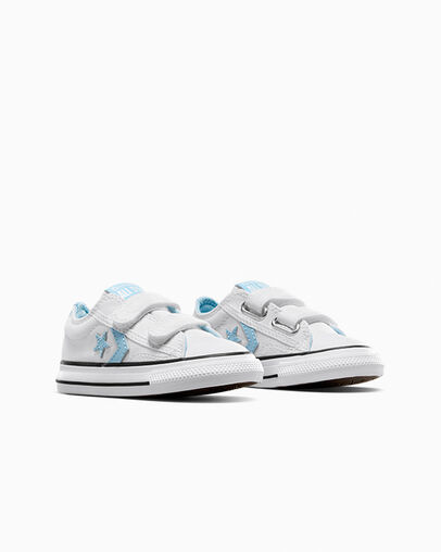 Zapatillas Converse Star Player 76 Niños Blancas Azules Blancas Chile | C-02574189