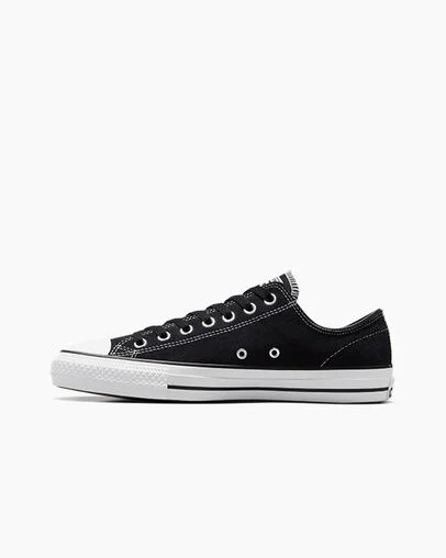 Zapatillas Skate Converse CONS Chuck Taylor All Star Pro Suede Mujer Negras Blancas Chile | C-25031489