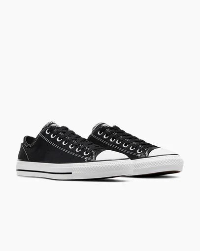 Zapatillas Skate Converse CONS Chuck Taylor All Star Pro Suede Mujer Negras Blancas Chile | C-25031489