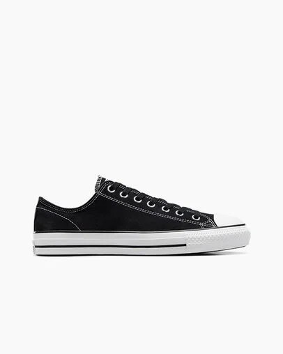 Zapatillas Skate Converse CONS Chuck Taylor All Star Pro Suede Mujer Negras Blancas Chile | C-94368709