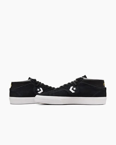 Zapatillas Skate Converse CONS Louie Lopez Pro Suede and Leather Mujer Negras Blancas Chile | C-94306829