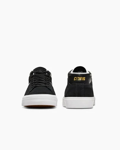 Zapatillas Skate Converse CONS Louie Lopez Pro Suede and Leather Mujer Negras Blancas Chile | C-94306829