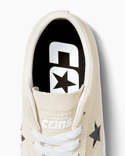 Zapatillas Skate Converse CONS One Star Pro Suede Mujer Blancas Negras Chile | C-39164289