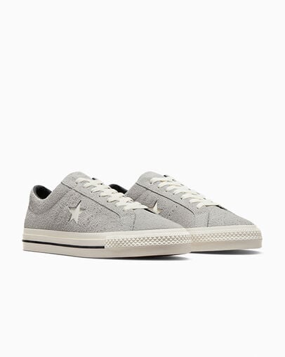 Zapatillas Skate Converse CONS One Star Pro Suede Mujer Gris Negras Chile | C-23968179