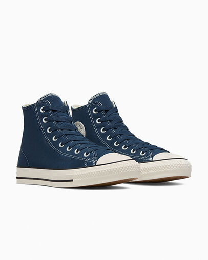 Zapatillas Skate Converse Chuck Taylor All Star Pro Suede Mujer Azul Marino Negras Chile | C-82973019