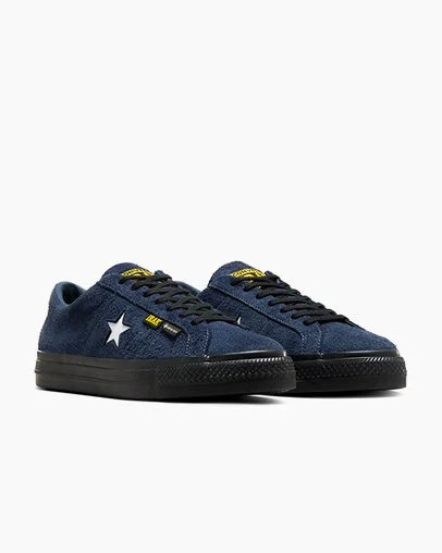 Zapatillas Skate Converse Converse x IRAK NYC One Star Pro Mujer Azul Marino Negras Amarillo Chile | C-60534919