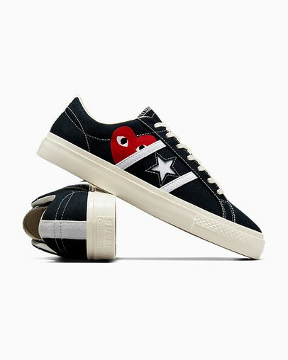 Zapatillas Skate Converse Converse x PLAY Comme des Garçons One Star Academy Pro Mujer Negras Rojas Chile | C-41259869