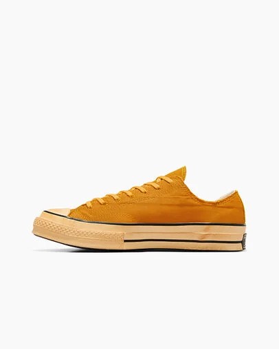 Zapatillas Tenis Converse Chuck 70 Upcycled Hombre Amarillo Negras Chile | C-46528079