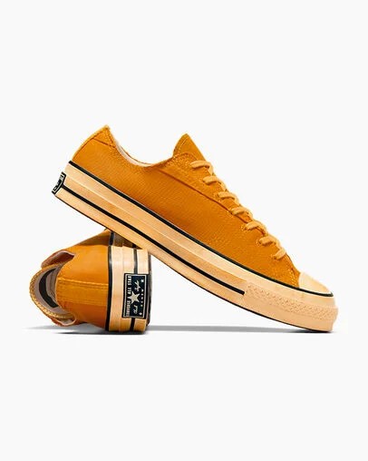 Zapatillas Tenis Converse Chuck 70 Upcycled Hombre Amarillo Negras Chile | C-46528079