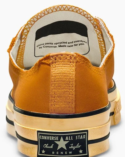 Zapatillas Tenis Converse Chuck 70 Upcycled Hombre Amarillo Negras Chile | C-46528079