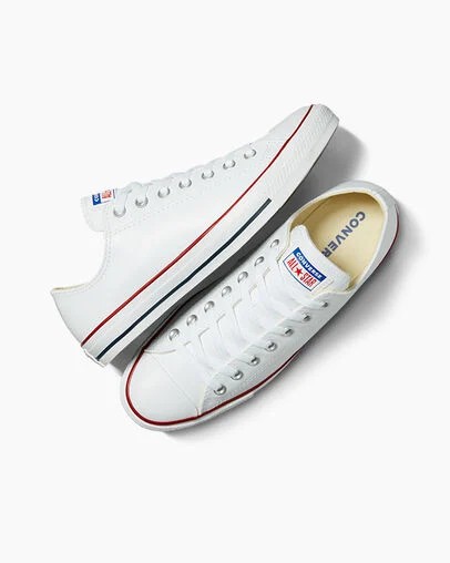 Zapatillas Tenis Converse Chuck Taylor All Star Leather Hombre Blancas Chile | C-56179209