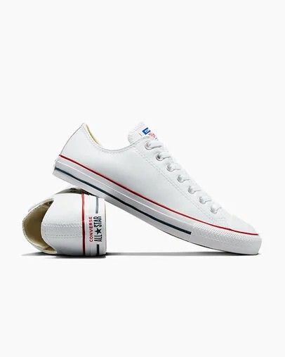 Zapatillas Tenis Converse Chuck Taylor All Star Leather Hombre Blancas Chile | C-56179209