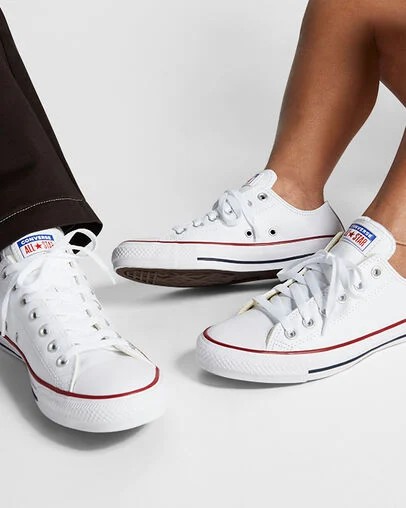 Zapatillas Tenis Converse Chuck Taylor All Star Leather Hombre Blancas Chile | C-56179209