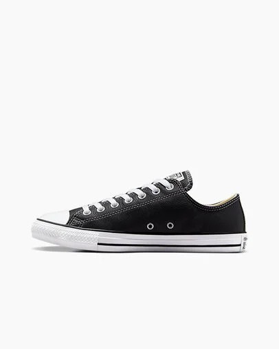 Zapatillas Tenis Converse Chuck Taylor All Star Leather Hombre Negras Chile | C-76981029