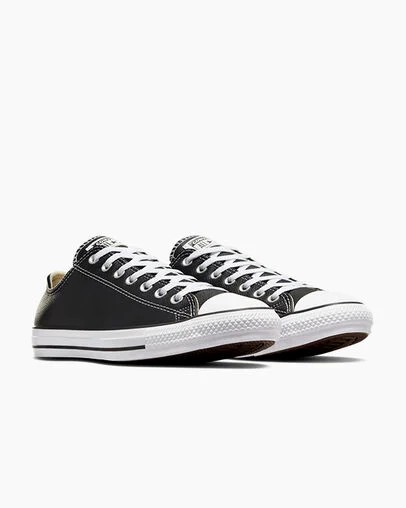 Zapatillas Tenis Converse Chuck Taylor All Star Leather Hombre Negras Chile | C-76981029