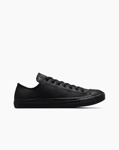 Zapatillas Tenis Converse Chuck Taylor All Star Leather Hombre Negras Chile | C-45910389