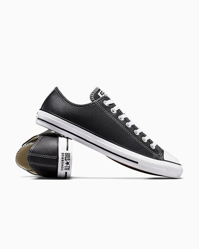 Zapatillas Tenis Converse Chuck Taylor All Star Leather Mujer Negras Chile | C-93162479