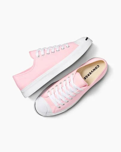 Zapatillas Tenis Converse Jack Purcell Mujer Rosas Blancas Negras Chile | C-84175329