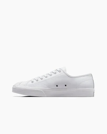 Zapatillas Tenis Converse Jack Purcell Leather Hombre Blancas Chile | C-35042919