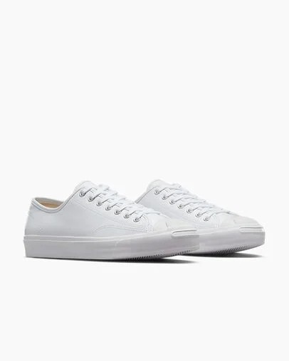 Zapatillas Tenis Converse Jack Purcell Leather Hombre Blancas Chile | C-35042919