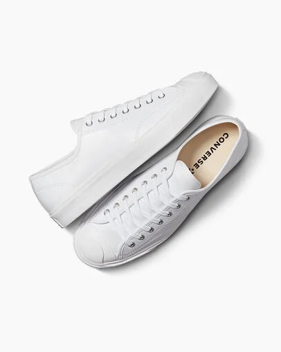 Zapatillas Tenis Converse Jack Purcell Leather Hombre Blancas Chile | C-35042919