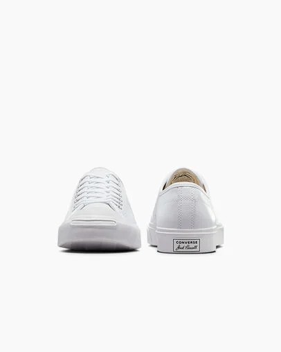 Zapatillas Tenis Converse Jack Purcell Leather Hombre Blancas Chile | C-35042919