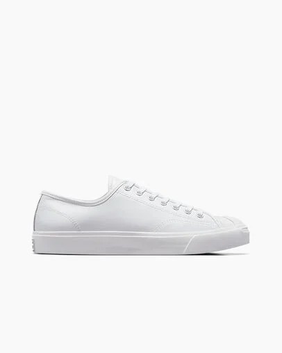 Zapatillas Tenis Converse Jack Purcell Leather Hombre Blancas Chile | C-35042919