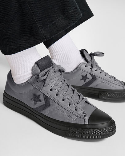 Zapatillas Tenis Converse Star Player 76 Luxe Hombre Gris Negras Chile | C-01423769