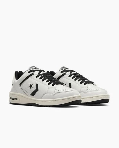 Zapatillas Tenis Converse Weapon Leather Hombre Blancas Negras Chile | C-57629039