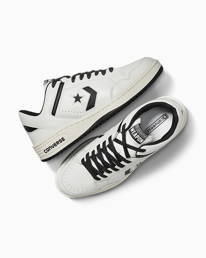 Zapatillas Tenis Converse Weapon Leather Hombre Blancas Negras Chile | C-57629039