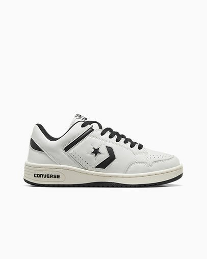 Zapatillas Tenis Converse Weapon Leather Hombre Blancas Negras Chile | C-57629039