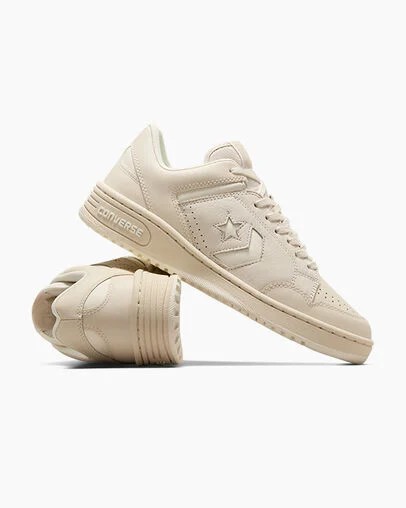 Zapatillas Tenis Converse Weapon Leather Mujer Beige Claro Chile | C-35418099