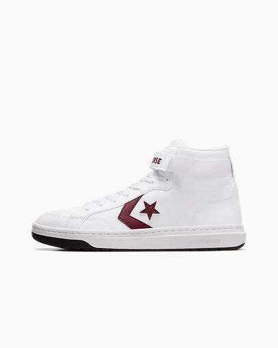 Zapatillas de Baloncesto Converse Pro Blaze V2 Leather Hombre Blancas Rosas Chile | C-96437589