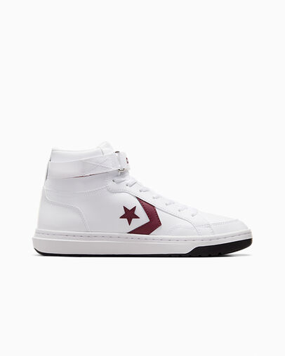 Zapatillas de Baloncesto Converse Pro Blaze V2 Leather Hombre Blancas Rosas Chile | C-96437589