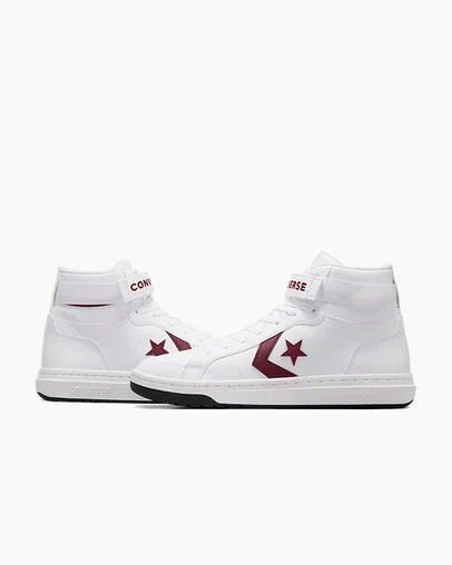 Zapatillas de Baloncesto Converse Pro Blaze V2 Leather Mujer Blancas Rosas Chile | C-15274899