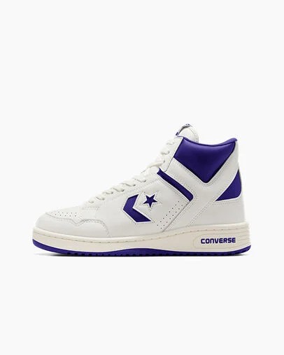 Zapatillas de Baloncesto Converse Weapon Hombre Moradas Blancas Chile | C-26049789