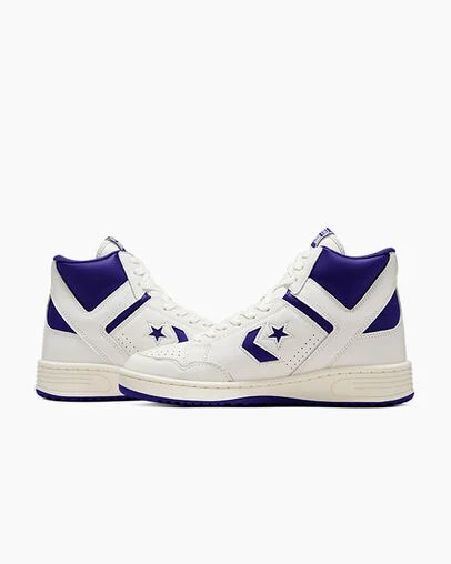 Zapatillas de Baloncesto Converse Weapon Hombre Moradas Blancas Chile | C-26049789