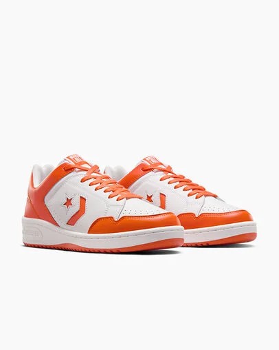 Zapatillas de Baloncesto Converse Weapon Leather Hombre Blancas Naranjas Chile | C-95840219