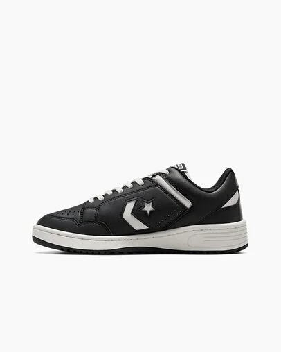 Zapatillas de Baloncesto Converse Weapon Leather Hombre Negras Blancas Chile | C-31047629