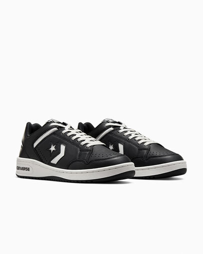 Zapatillas de Baloncesto Converse Weapon Leather Hombre Negras Blancas Chile | C-31047629