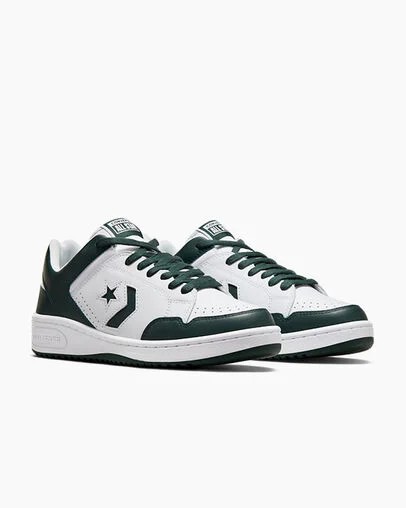 Zapatillas de Baloncesto Converse Weapon Leather Hombre Blancas Turquesa Oscuro Chile | C-30914659