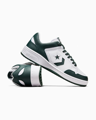 Zapatillas de Baloncesto Converse Weapon Leather Hombre Blancas Turquesa Oscuro Chile | C-30914659